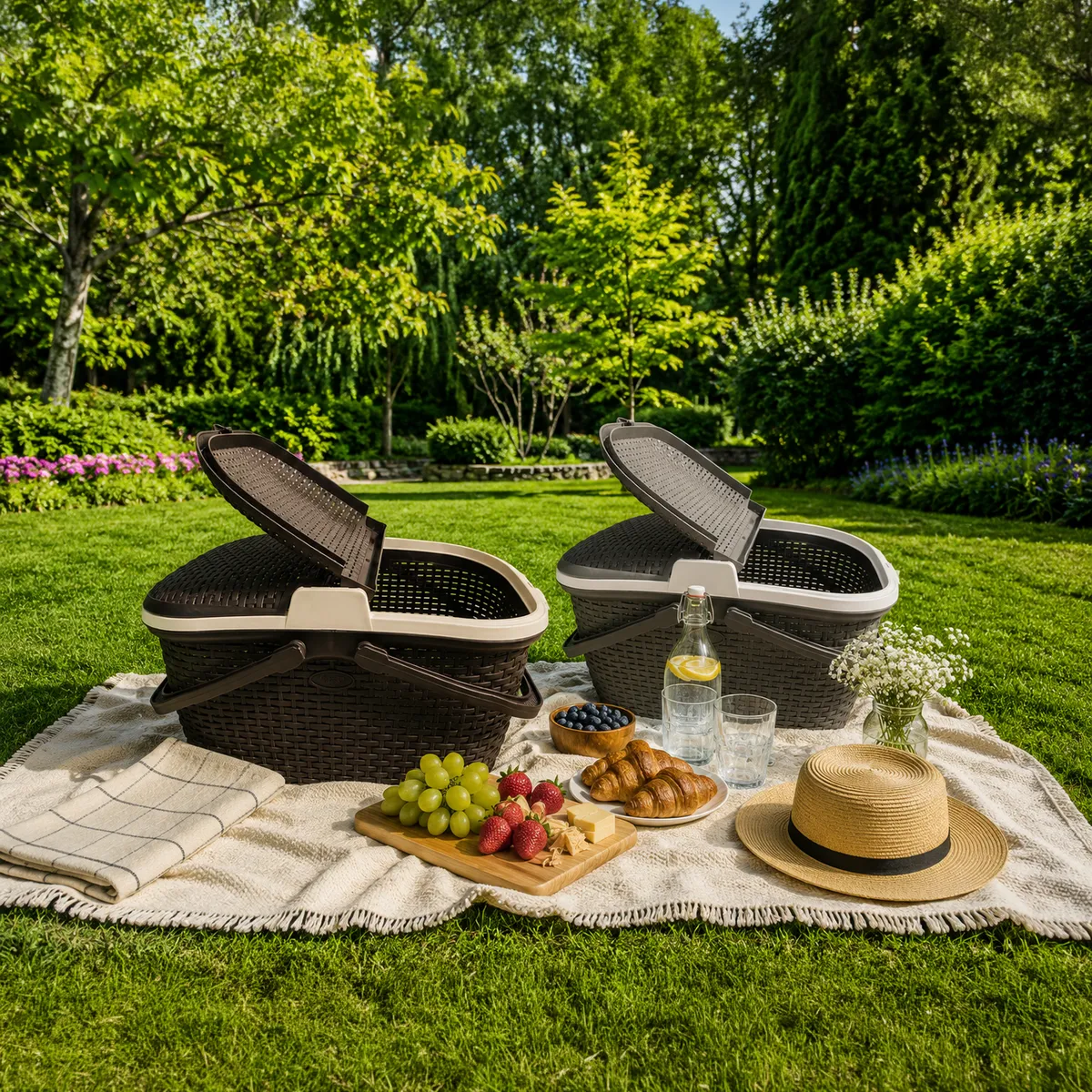 VITALY - Canasto Picnic 38x29x47 cm 29.6 l Colores Surtidos