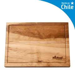 MR BEEF - Tabla para Cortar Parrillera de Madera de Lenga 35x50 cm Café