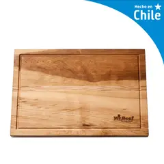 MR BEEF - Tabla para Cortar Parrillera de Madera de Lenga 40x60 cm Café