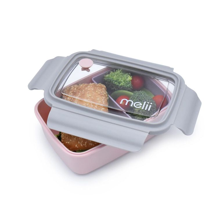 Lonchera Box con Compartimientos 880 ml Rosado