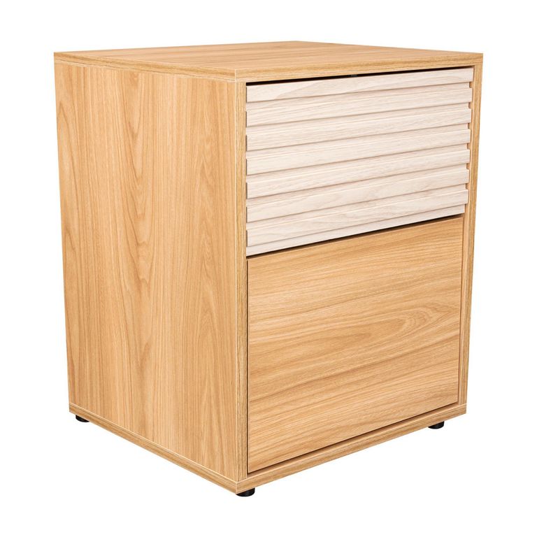 Velador 1 Cajón(es) Wanda 42.6x52x37.6 cm Fresno