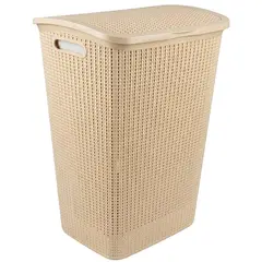 VITALY - Cesto de ropa deluxe marfil 60 l