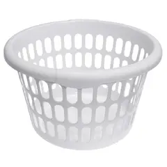 VITALY - Canasto de ropa blanco 20 l