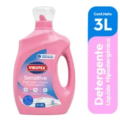VIRUTEX - Detergente liquido hipoalergénico 3 L