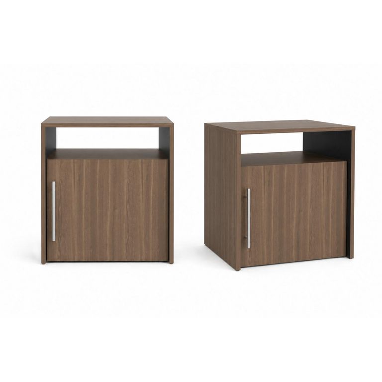 Set 2 Veladores Bigaf 51.8x54.1x42.1 cm Milan/Wengue