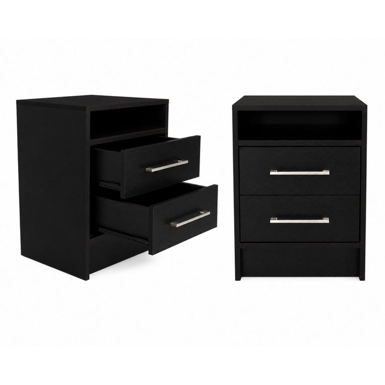 Set 2 Veladores 4 Cajón(es) Éter 40x50.7x37.3 cm Wengue