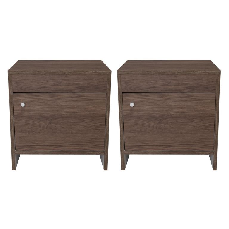 Set 2 Veladores Colore 40x41.6x35.2 cm Milan/Blanco