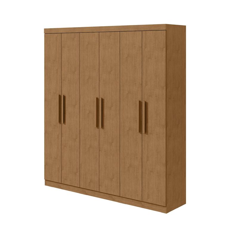 Clóset 6 Puerta(s) 3 Cajón(es) 6 Repisa(s) 200x218x47 cm Café