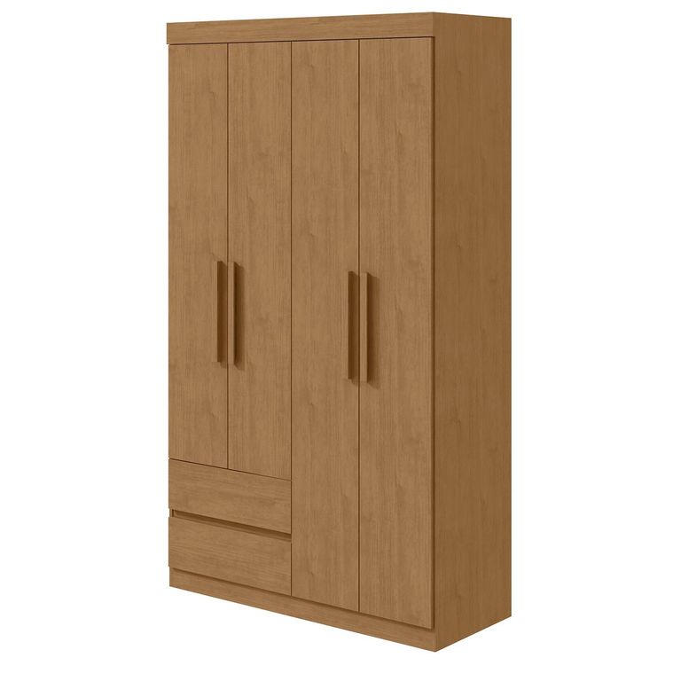 Clóset 4 Puerta(s) 2 Cajón(es) 3 Repisa(s) 119x205x47 cm Café