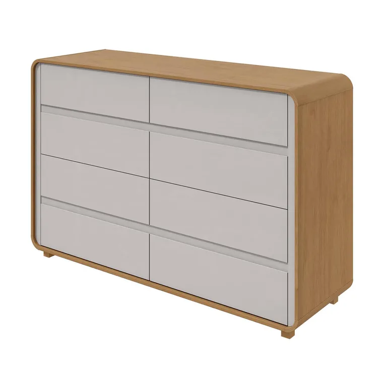 Cómoda 8 Cajón(es) Loop 152x96x48 cm Café claro