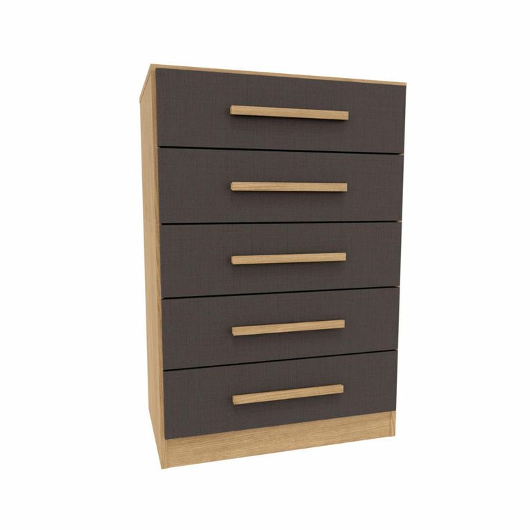 Cómoda 5 Cajón(es) Carla 62x91.5x40.3 cm Titanio
