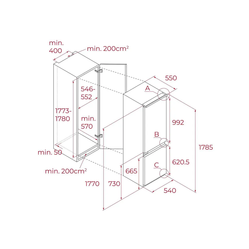 Refrigerador Bottom Freezer No Frost 267 Litros Blanco RBF 73395 FI, foto 16