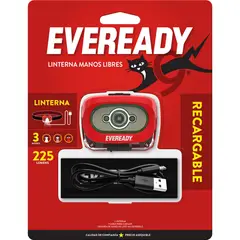 EVEREADY - Linterna value recargable manos libre 225 lúmenes