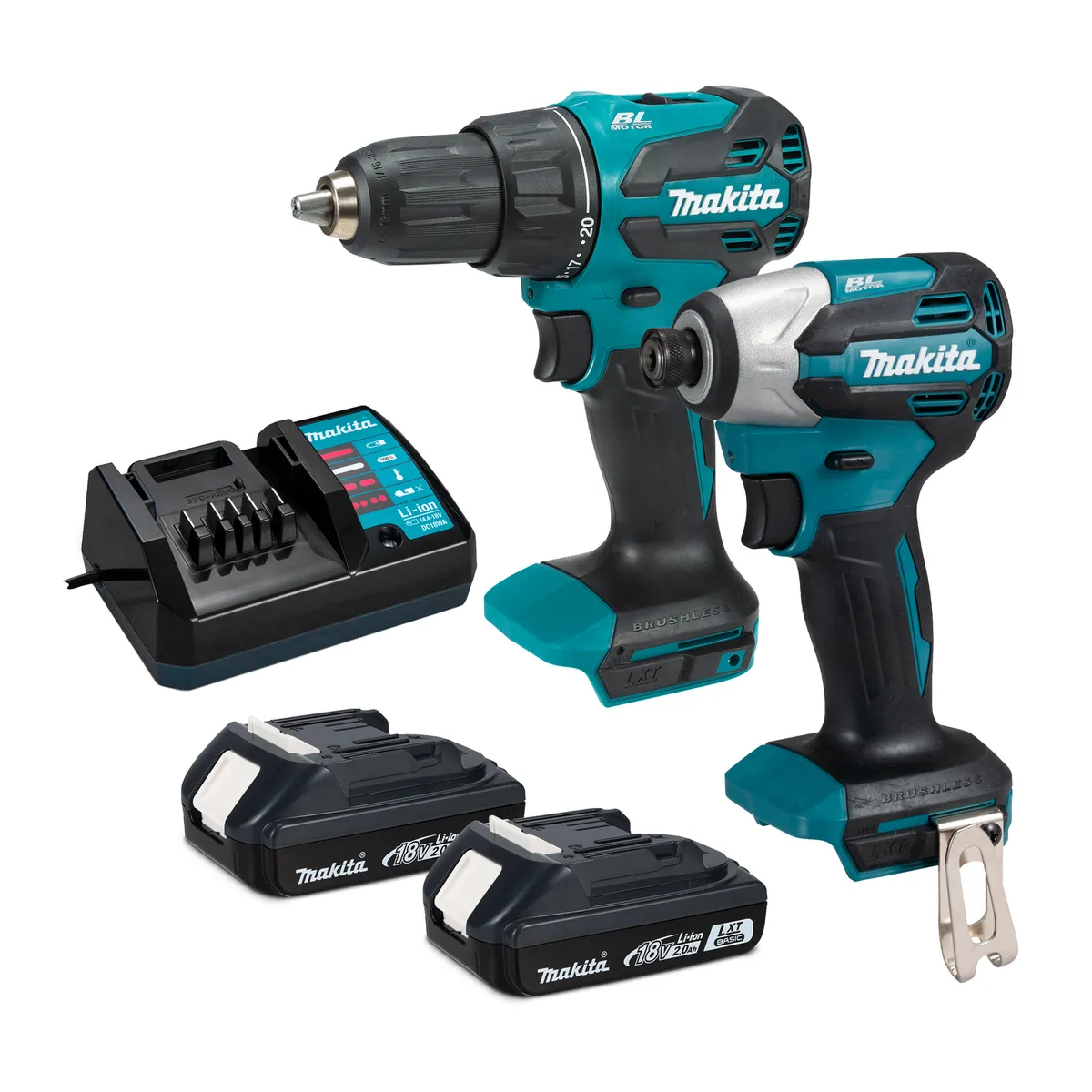 Kit Taladro 13 mm 18 V Pilas/Baterías, marca MAKITA - Foto Principal