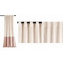 ATMOSPHERA HOME - Cortina Tela 140x230 cm Bicolor Cruda Rosa