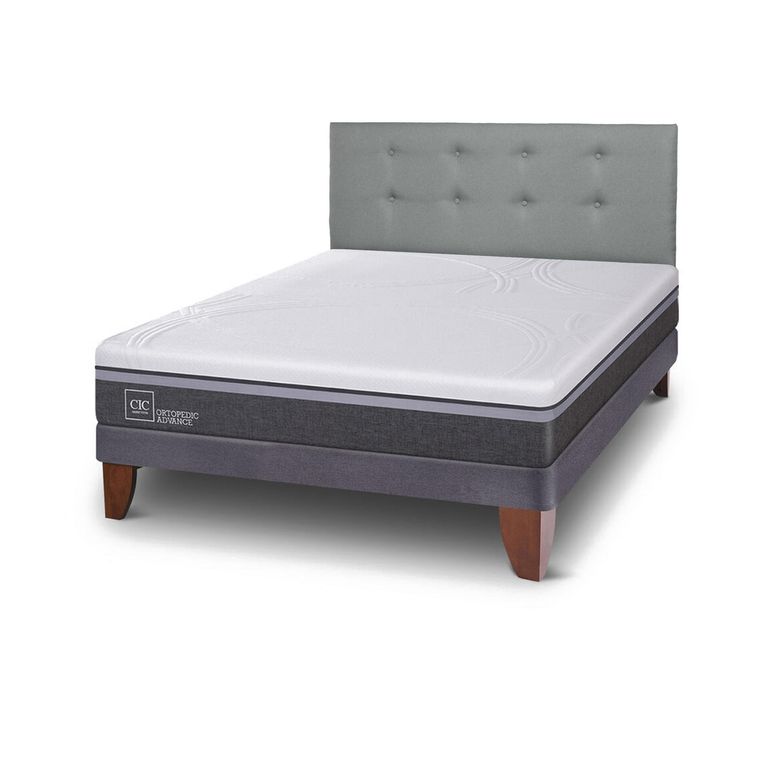 Cama 2 plazas Europea Ortopedic Advance Gris