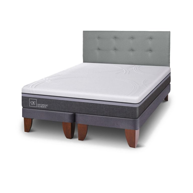 Cama 2 plazas Europea Ortopedic Advance Gris
