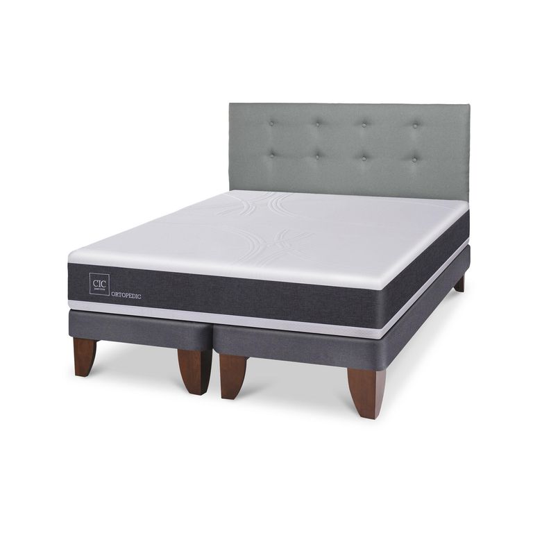 Cama 2 plazas Europea Ortopedic Gris
