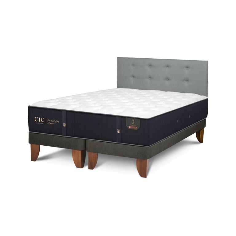 Cama 2 plazas Europea Premium Gris