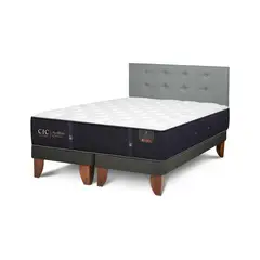 CIC - Cama 2 plazas Europea Premium Gris
