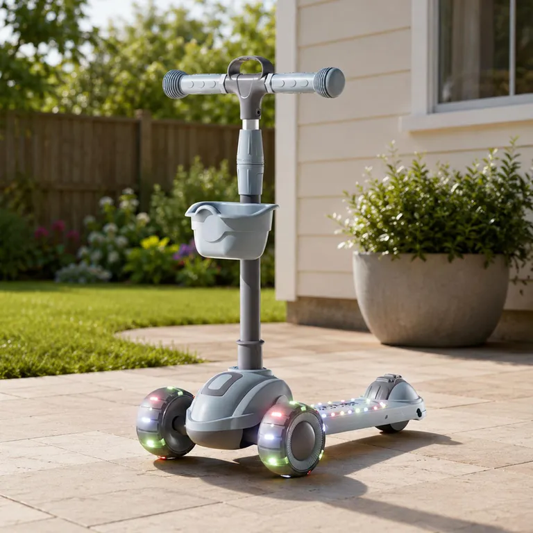 Scooter Plegable Gris Desde 18 meses