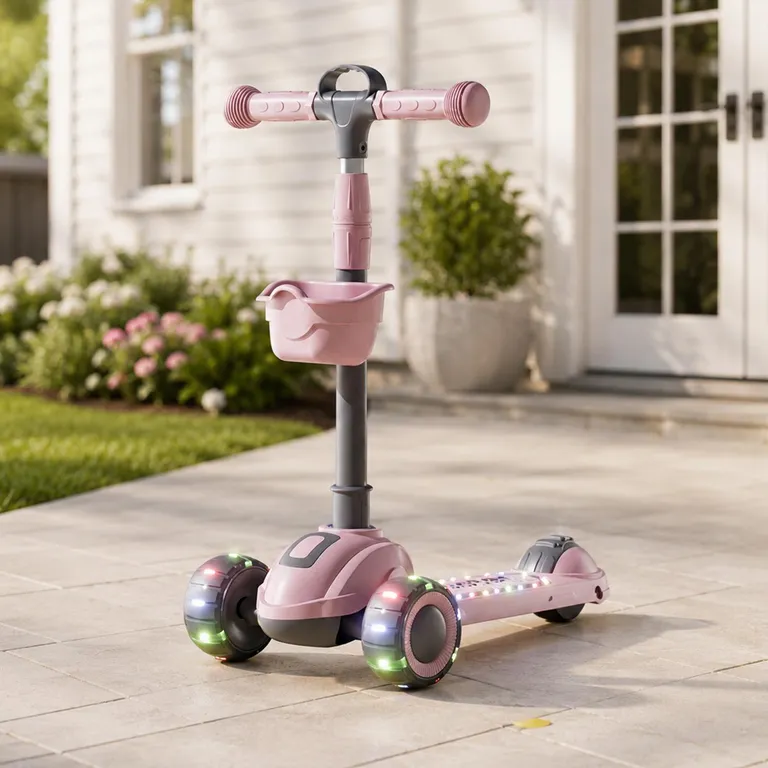 Scooter Plegable Rosado Desde 18 meses