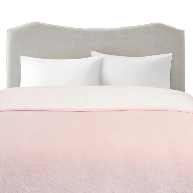 Frazada Flannel 2 plazas Rosado