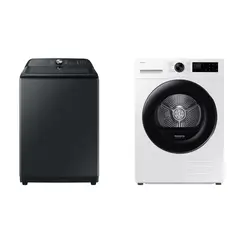 SAMSUNG - Lavadora-Secadora 22/9 kg Negro F-WA22A83DV90 (WA22A8370GV/ZS + DV90CGC2A0AEZS)