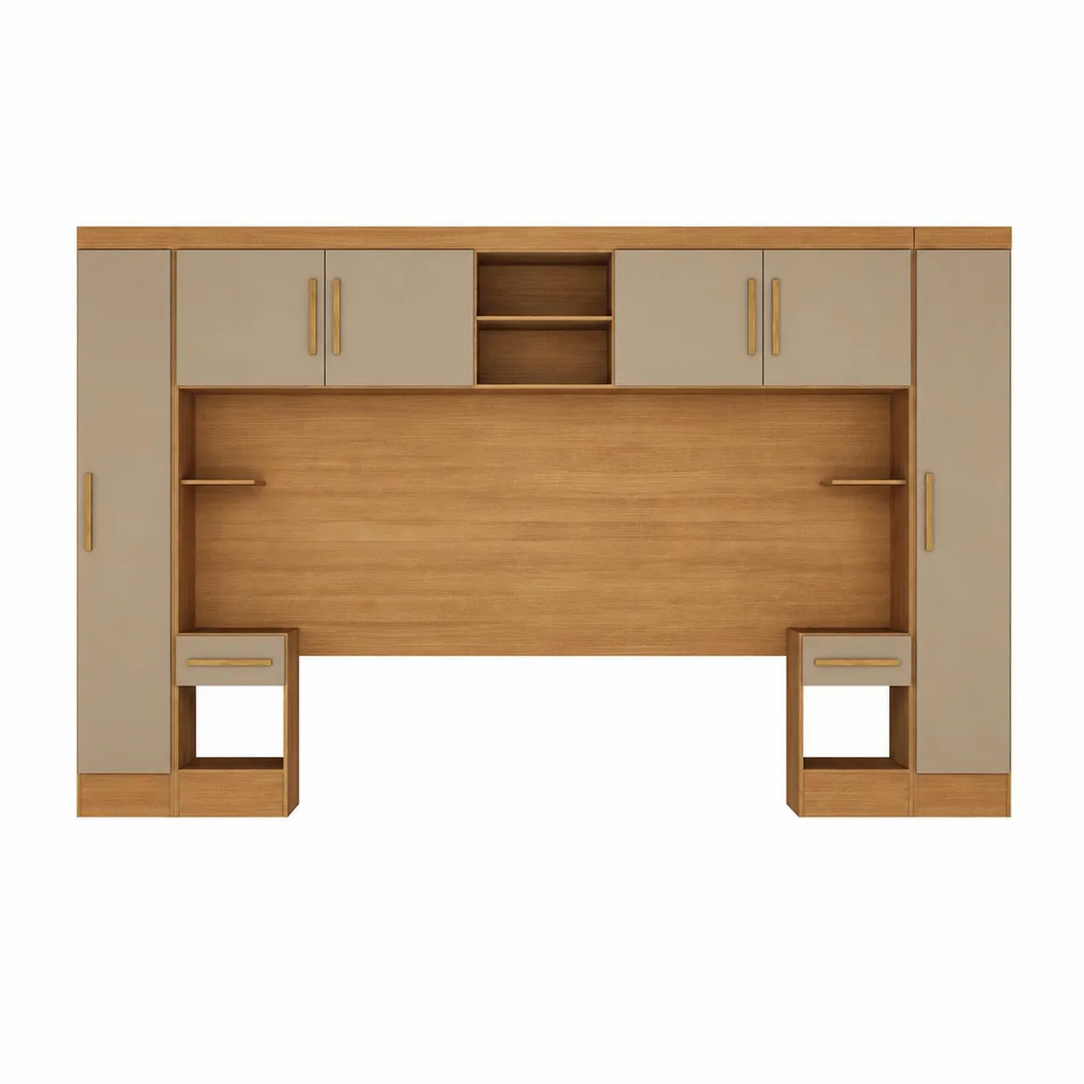Clóset Modular 4 Puerta(s) 2 Cajón(es) 7 Repisa(s) 319.6x194.5x40 cm Café Oscuro, marca DI PORETTI - Foto Principal