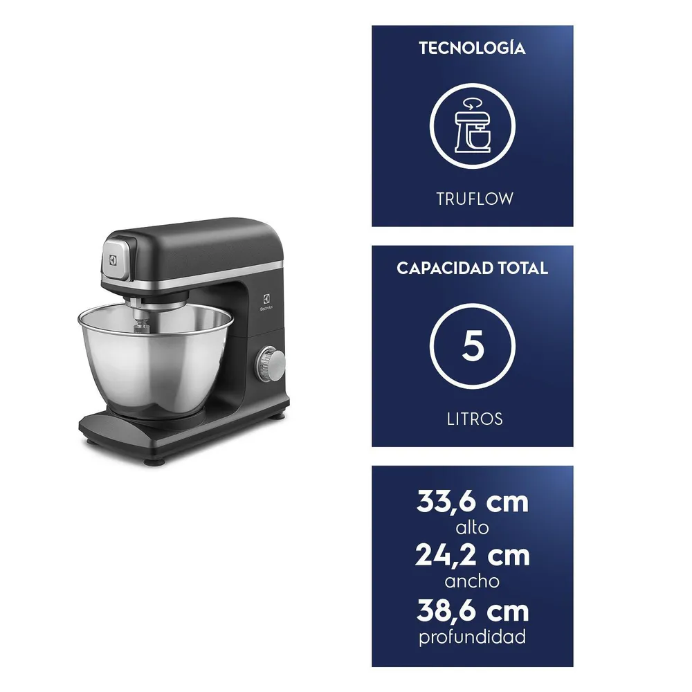 Electrolux Batidora Planetaria Expert 5 L Gris KMP70, foto 7