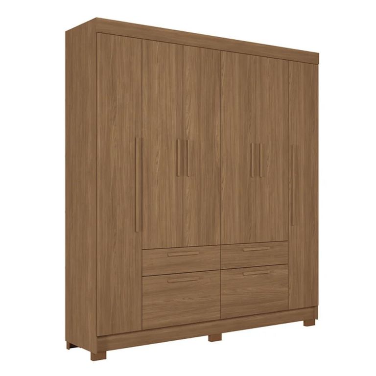 Clóset 6 Puerta(s) 4 Cajón(es) 6 Repisa(s) 194.4x214x46 cm Café