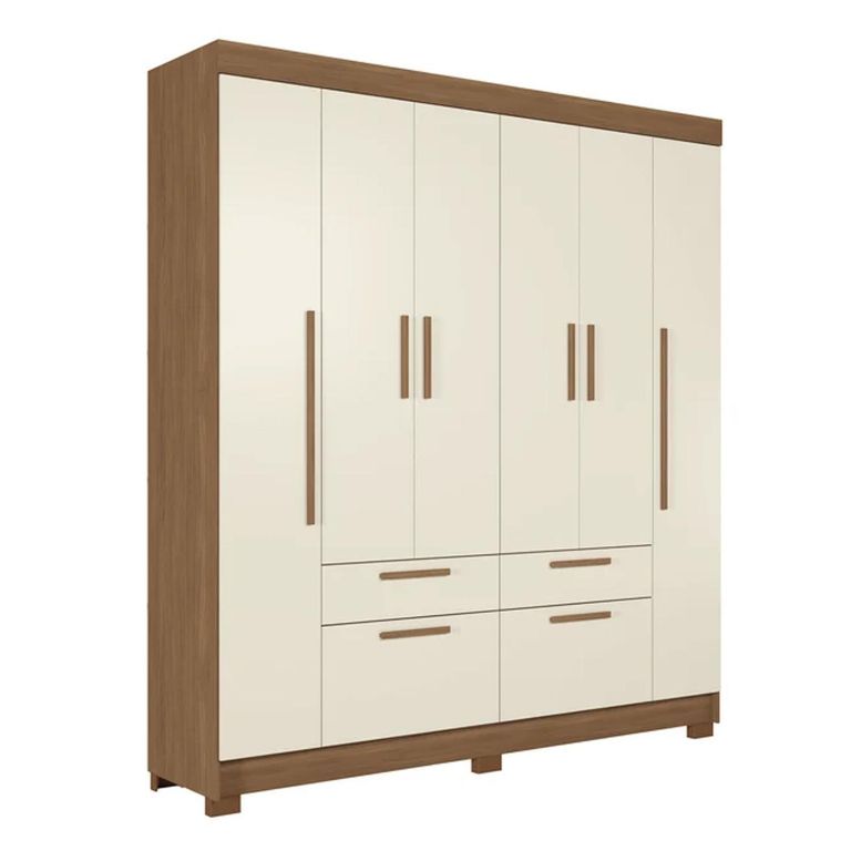 Clóset 6 Puerta(s) 4 Cajón(es) 6 Repisa(s) 194.4x214x46 cm Blanco