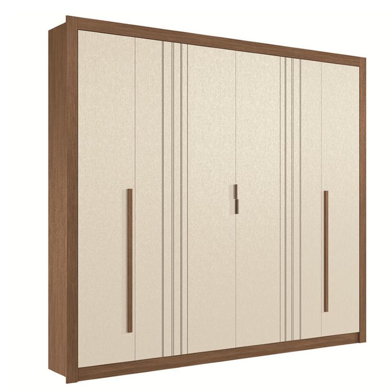 Clóset 6 Puerta(s) 3 Cajón(es) 7 Repisa(s) 244.2x219x46.3 cm Blanco