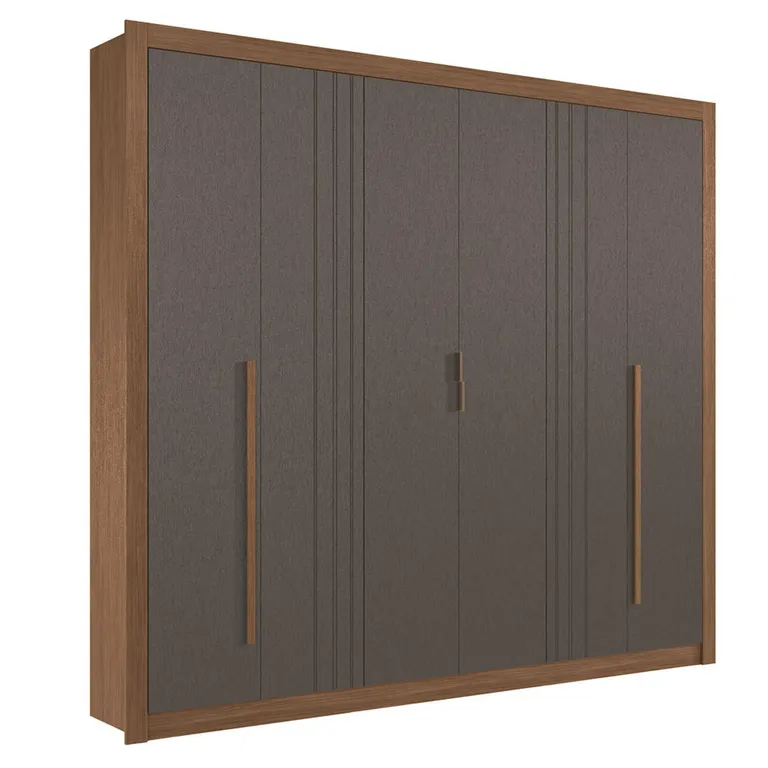 Clóset 6 Puerta(s) 3 Cajón(es) 7 Repisa(s) 244.2x219x46.3 cm Gris Oscuro