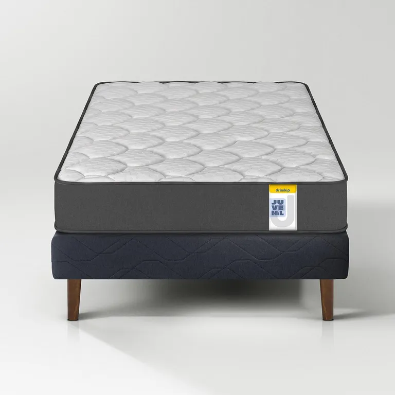 Cama 1.5 plazas Europea Juvenil Negro