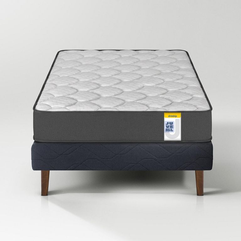 Cama 1.5 plazas Europea Juvenil Negro
