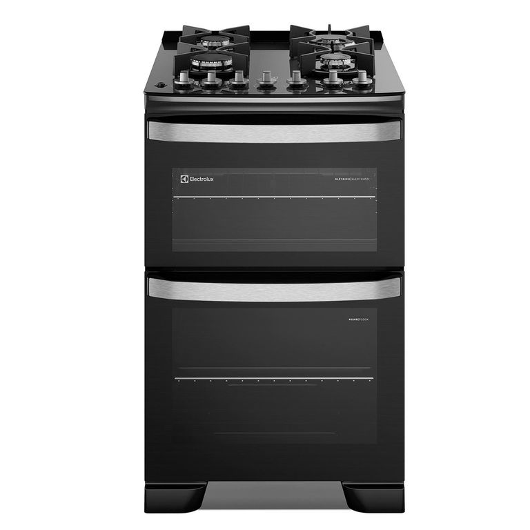 Cocina a Gas 4 Platos Negro F4EDB