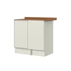 HOME MOBILI - Mueble Cocina Base Esquinero Fineze Canela
