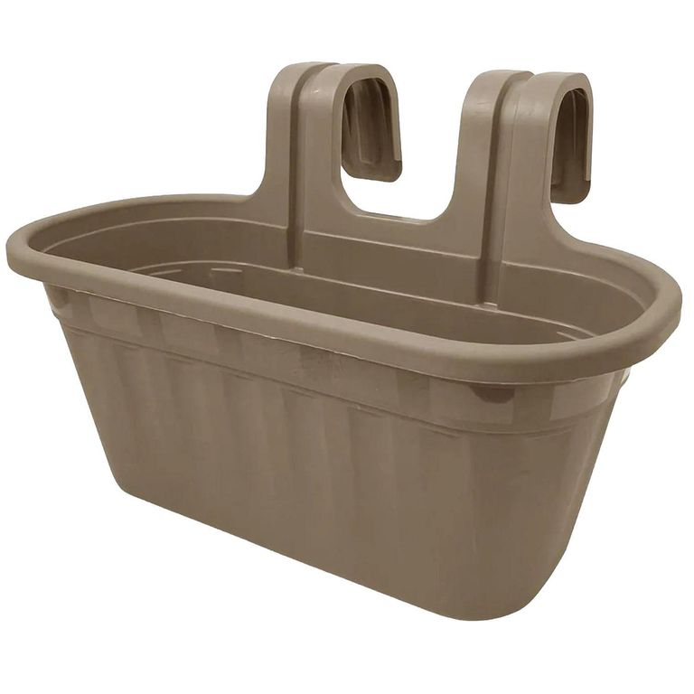 Macetero de Plástico 25x25 cm Taupe