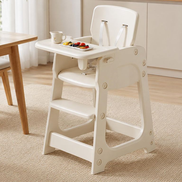 Silla de Comer Evolutiva 2 en 1 Blanco 91x46x57.5 cm