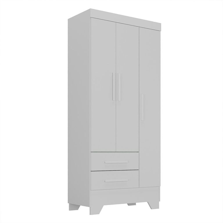 Clóset 3 Puerta(s) 2 Cajón(es) 3 Repisa(s) 81.7x180x40 cm Blanco