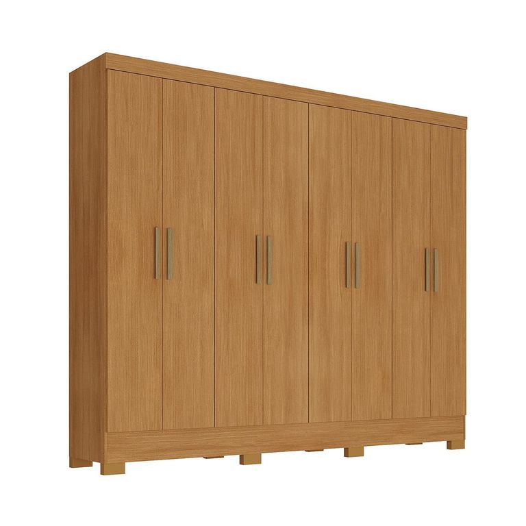 Clóset 8 Puerta(s) 4 Cajón(es) 8 Repisa(s) 215.6x205.5x40 cm Caramelo