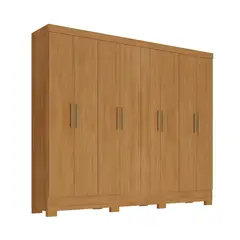 DI PORETTI - Clóset 8 Puerta(s) 4 Cajón(es) 8 Repisa(s) 215.6x205.5x40 cm Caramelo
