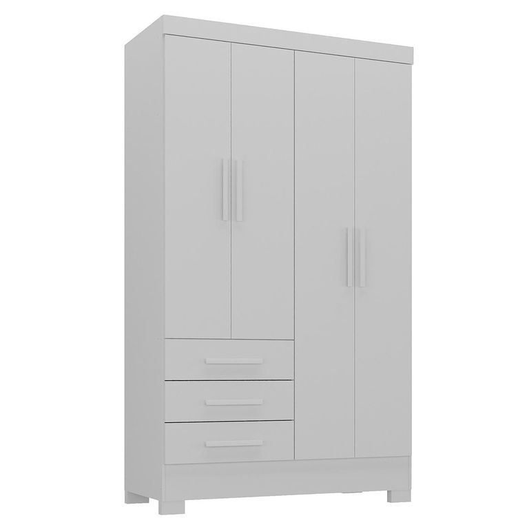 Clóset 4 Puerta(s) 3 Cajón(es) 4 Repisa(s) 108.4x205.5x40 cm Blanco