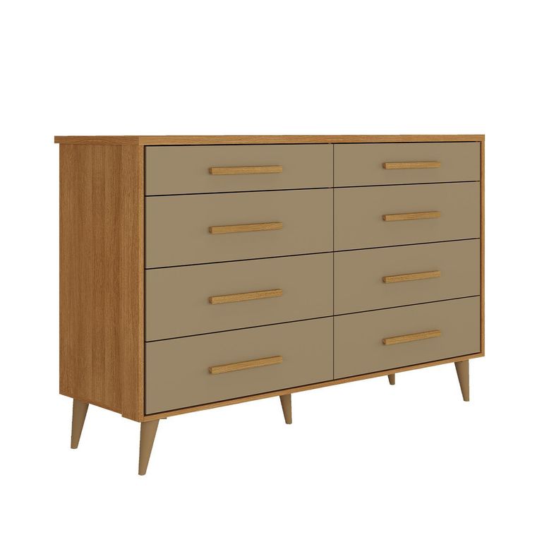 Cómoda 8 Cajón(es) Brisa 136.7x104.3x41 cm Capuccino