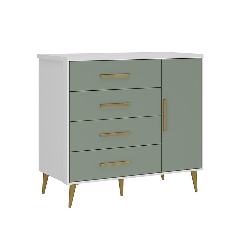 Cómoda 4 Cajón(es) Kids 104.6x110.2x40 cm Verde