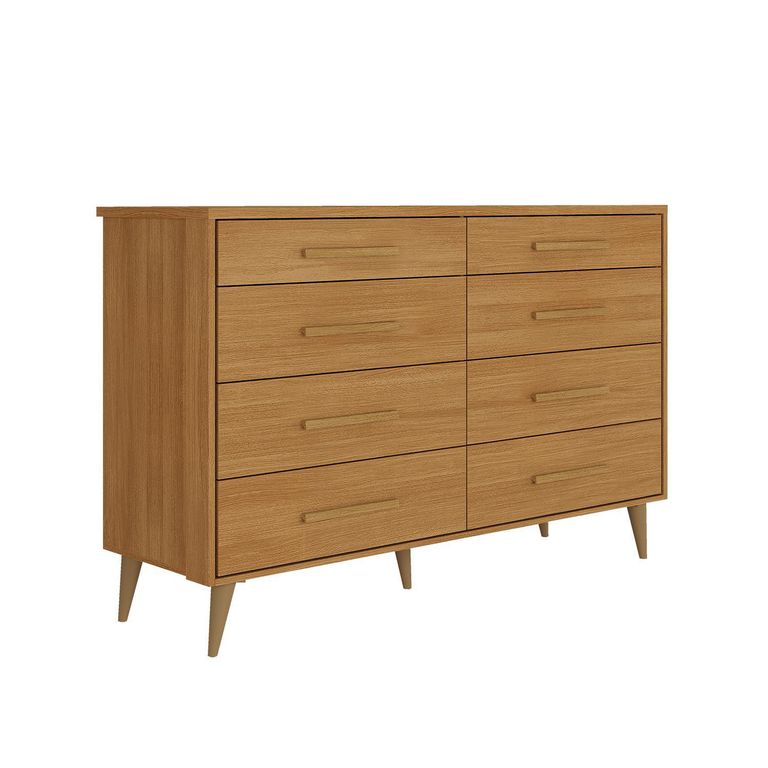 Cómoda 8 Cajón(es) Brisa 136.7x104.3x41 cm Canela