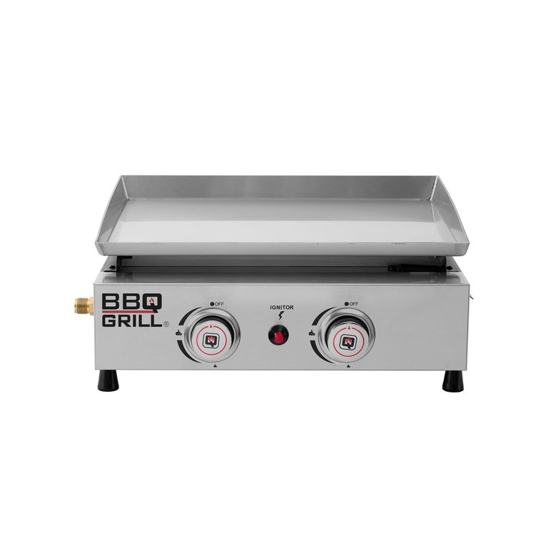 Plancha a gas 45.5x34.5 cm Acero inoxidable Inox