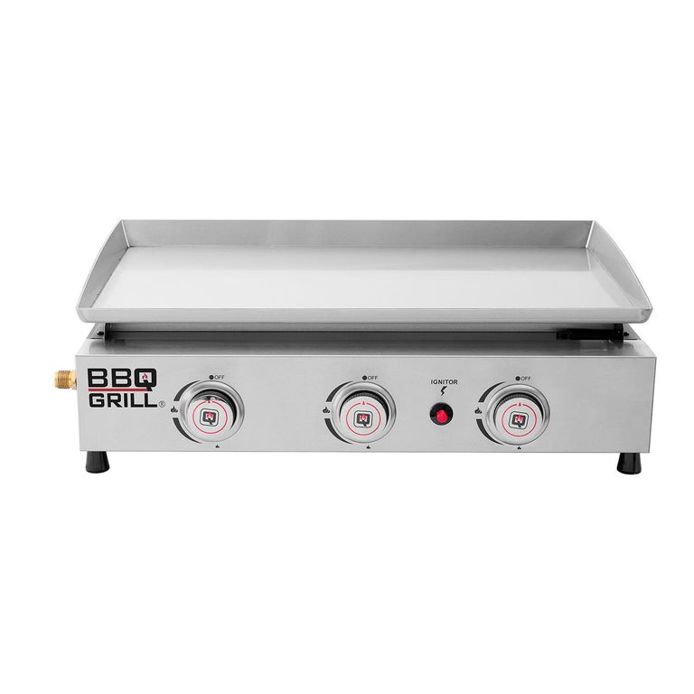 Plancha a gas 61x34.5 cm Acero inoxidable Inox