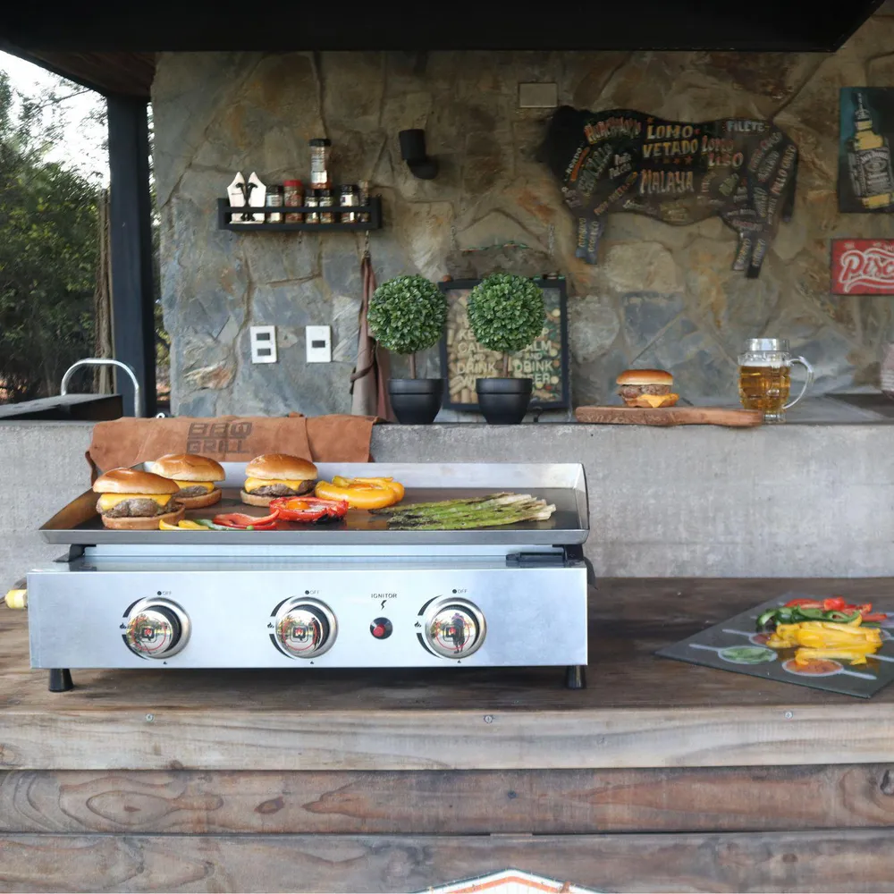 Bbq Grill Plancha a Gas 3 Quemadores, foto 4